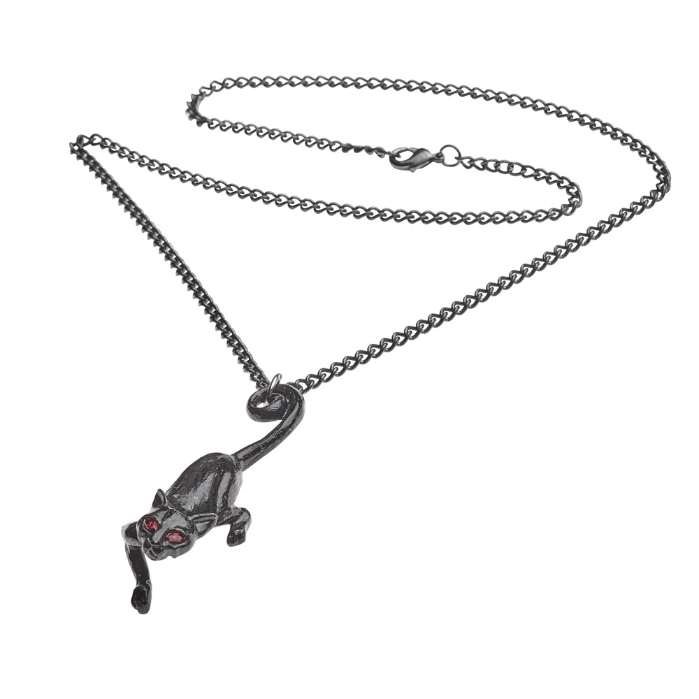 Black Cat Necklace by Alchemy Gothic