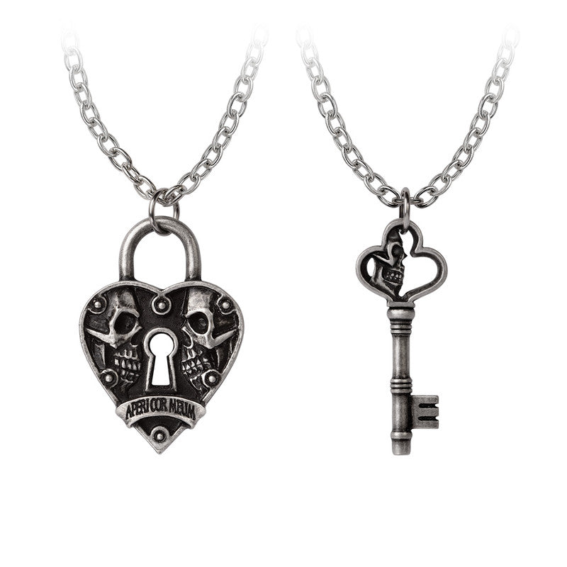 Key To Eternity Couples Pendant Necklaces by Alchemy Gothic