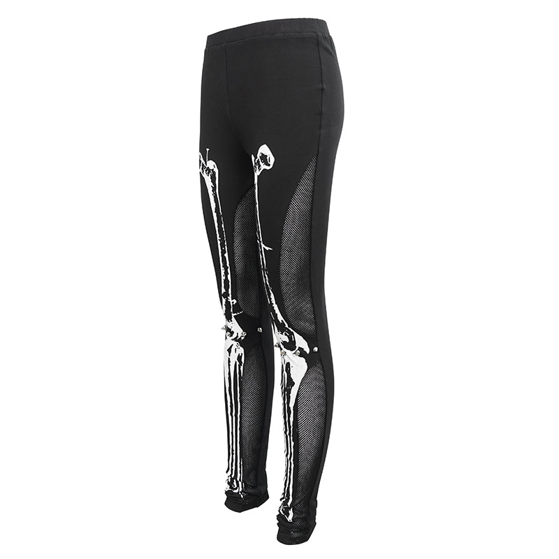 Creepy Bones Leggings by Devil Fashion