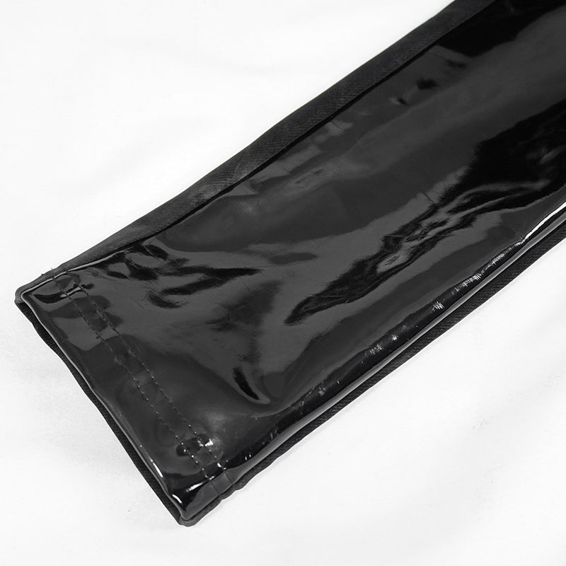 Unsainted Faux Leather Panel Leggings by Devil Fashion