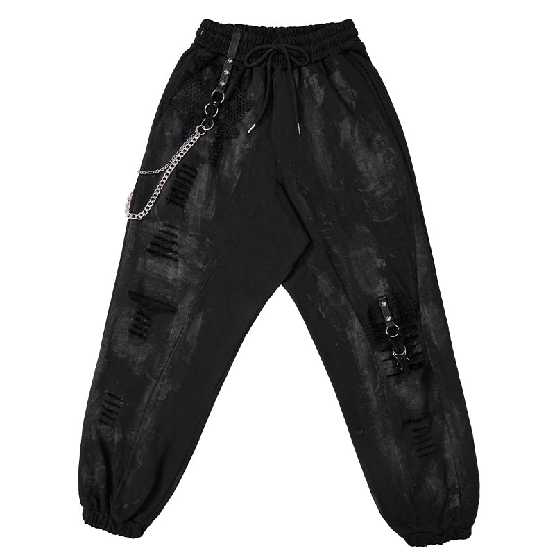 Burnt Out Pants by Devil Fashion