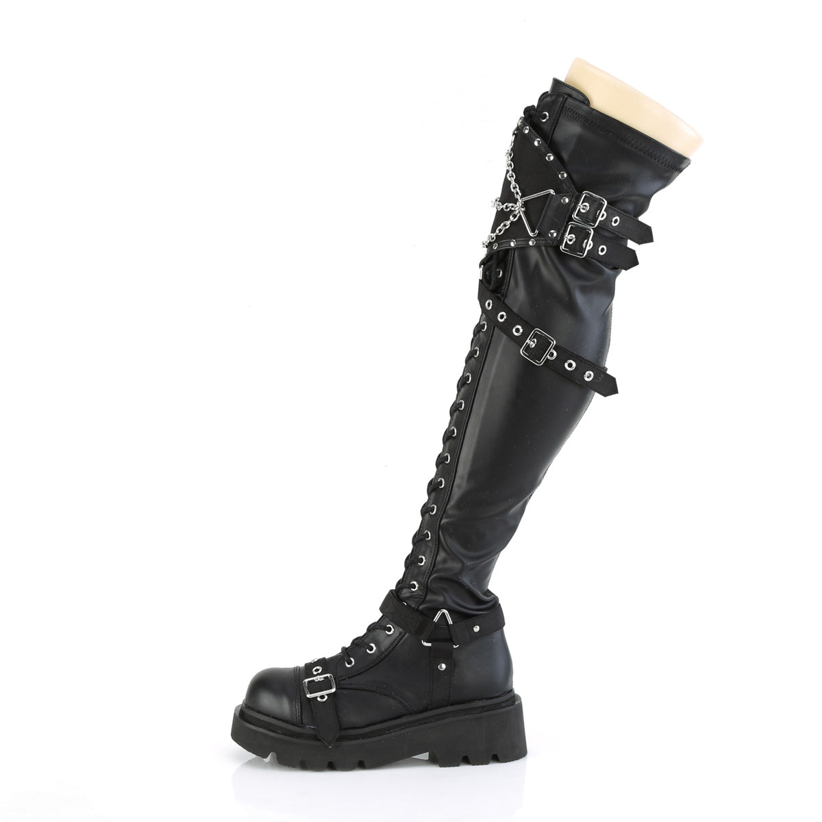 RENEGADE-320 Over-The-Knee Boots by Demonia