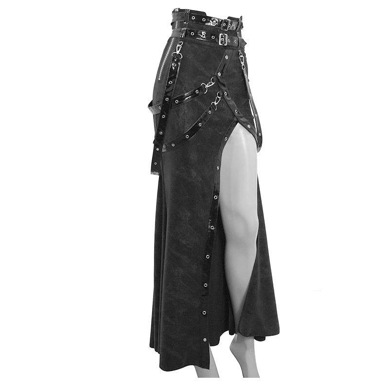Merciless Tale High Slit Skirt by Devil Fashion