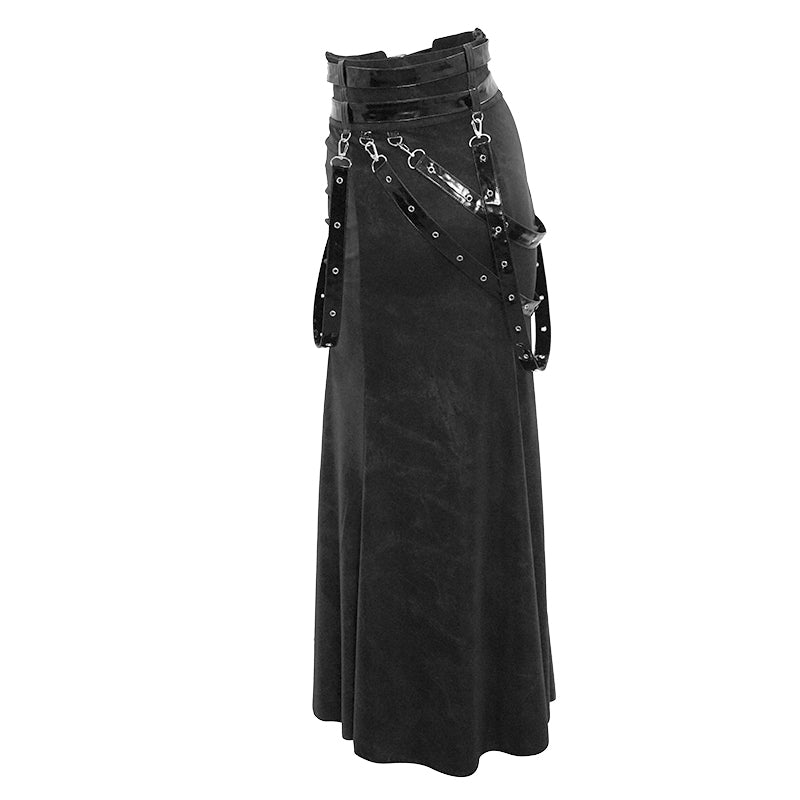 Merciless Tale High Slit Skirt by Devil Fashion
