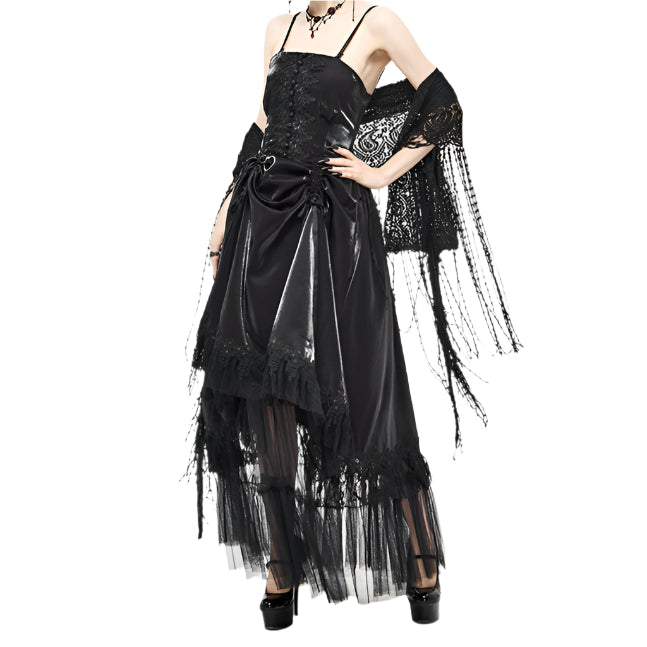 Singing Wraith Black Dress by Devil Fashion