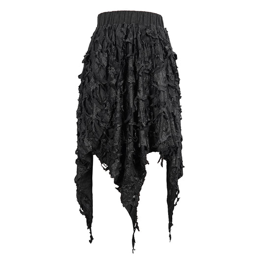 Gothic Tattered Skirt by Devil Fashion