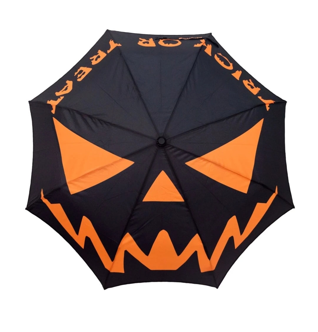 Skull Handle Trick Or Treat Umbrella by Kreepsville 666