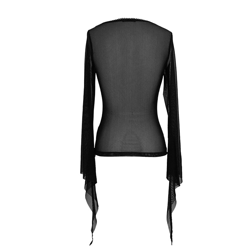 Nightmare Sheer Skull Top by Devil Fashion