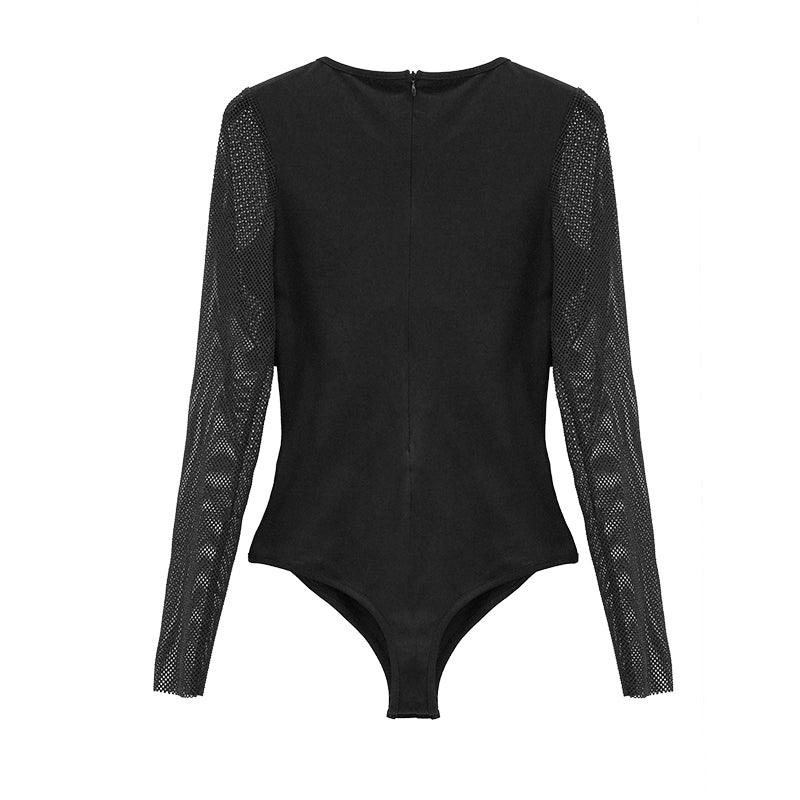 Toxic Rain Bodysuit Top by Devil Fashion