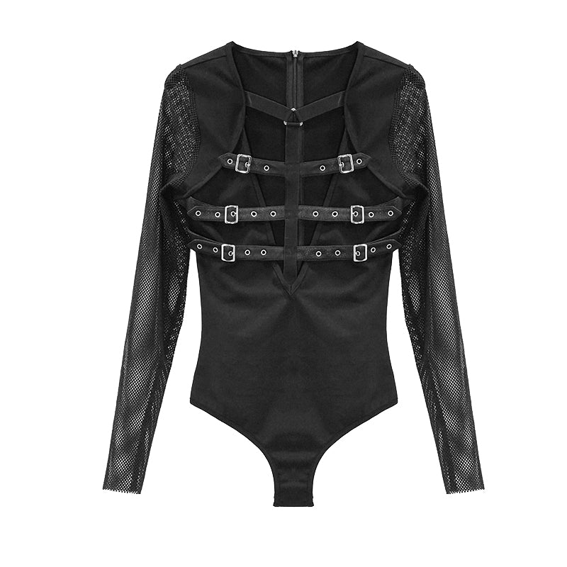 Toxic Rain Bodysuit Top by Devil Fashion