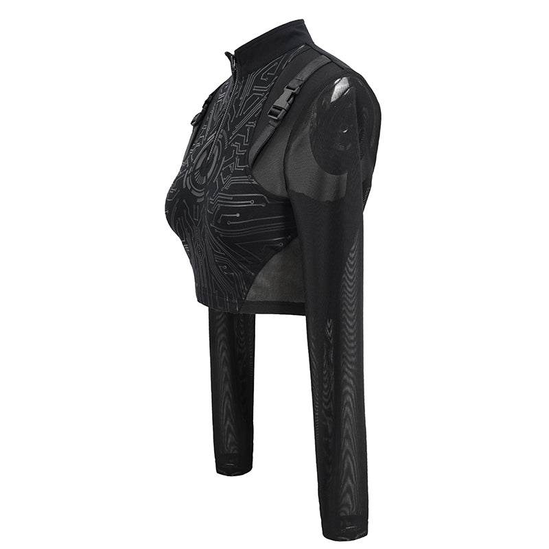 Rogue Files Crop Top by Devil Fashion