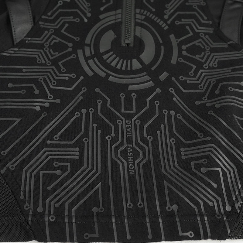 Rogue Files Crop Top by Devil Fashion