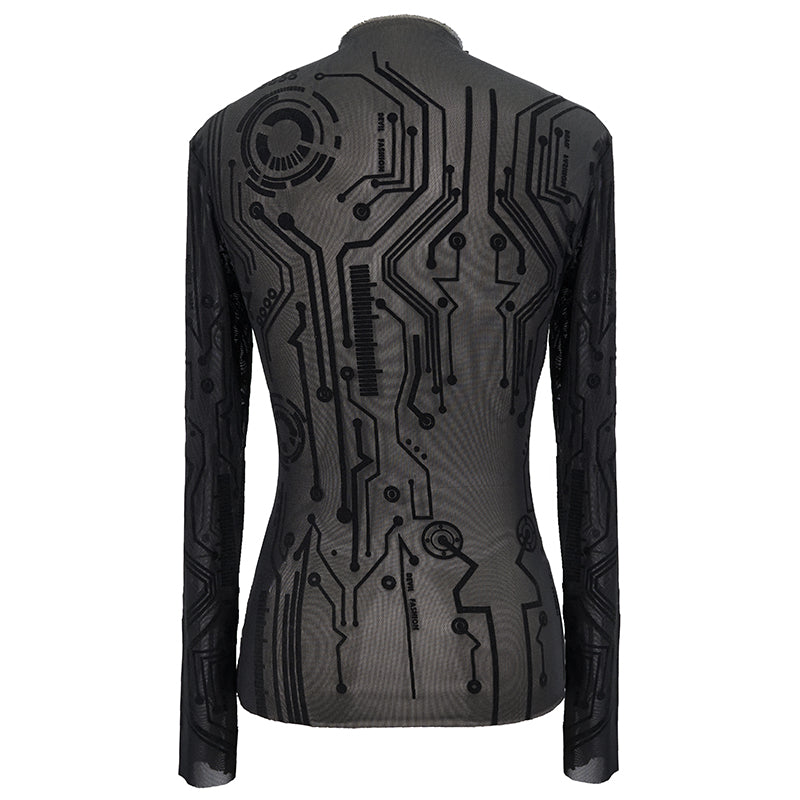 Circuit Mesh Top by Devil Fashion