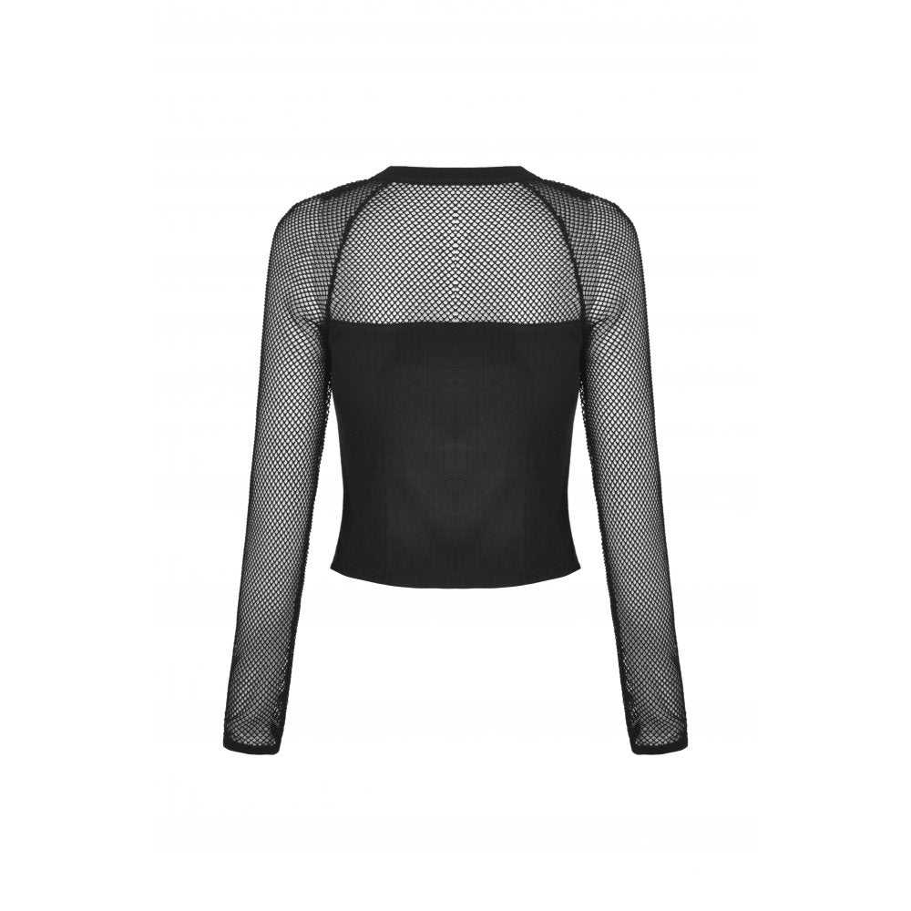 Meet Me On The Other Side Mesh Sleeves Top by Dark In Love