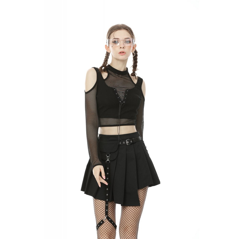 Under My Spell Fishnet Crop Top by Dark In Love