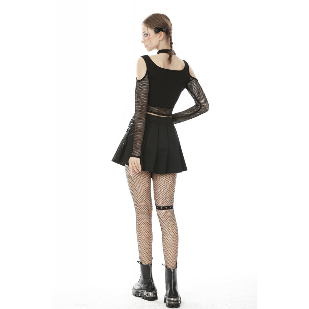 Under My Spell Fishnet Crop Top by Dark In Love