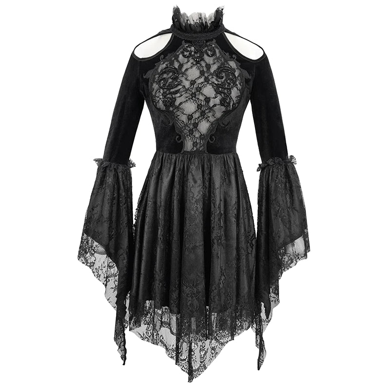 Gothic Dance For Roses Lace Dress by Eva Lady