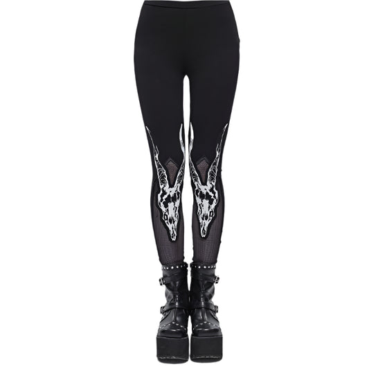 Twisted Horns Leggings by Devil Fashion