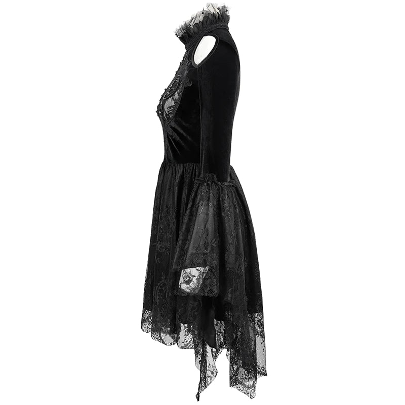 Gothic Dance For Roses Lace Dress by Eva Lady