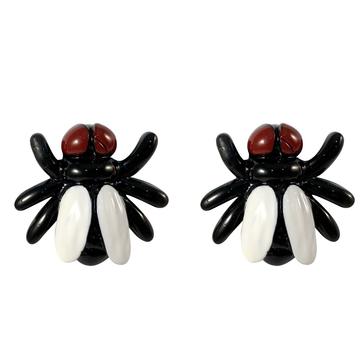Fly Black Stud Earrings by Kreepsville 666