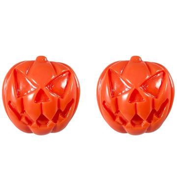 Pumpkin Orange Stud Earrings by Kreepsville 666