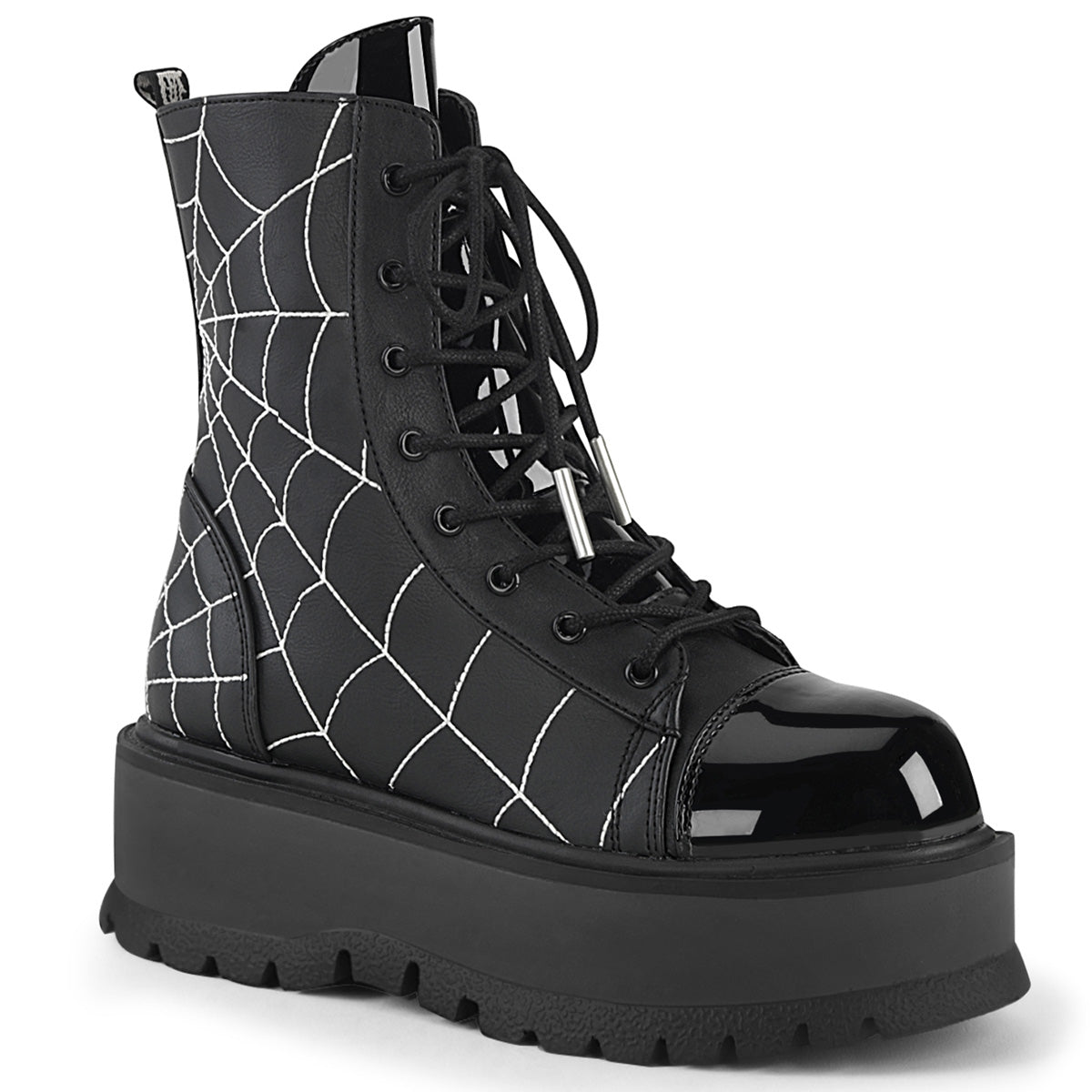 SLACKER 88 Spiderweb Boots by Demonia The Dark Side of Fashion