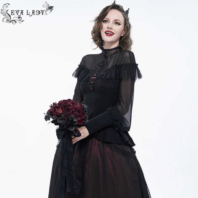 Gothic Wedding Rose Bouquet by Eva Lady