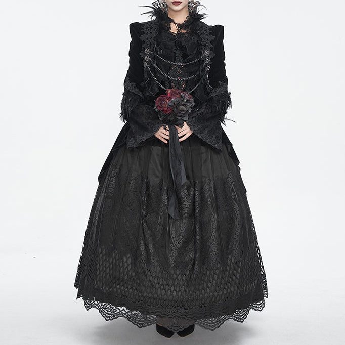Gwendoly Black Gothic Dress by Eva Lady