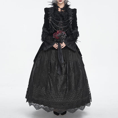Gwendoly Black Gothic Dress by Eva Lady