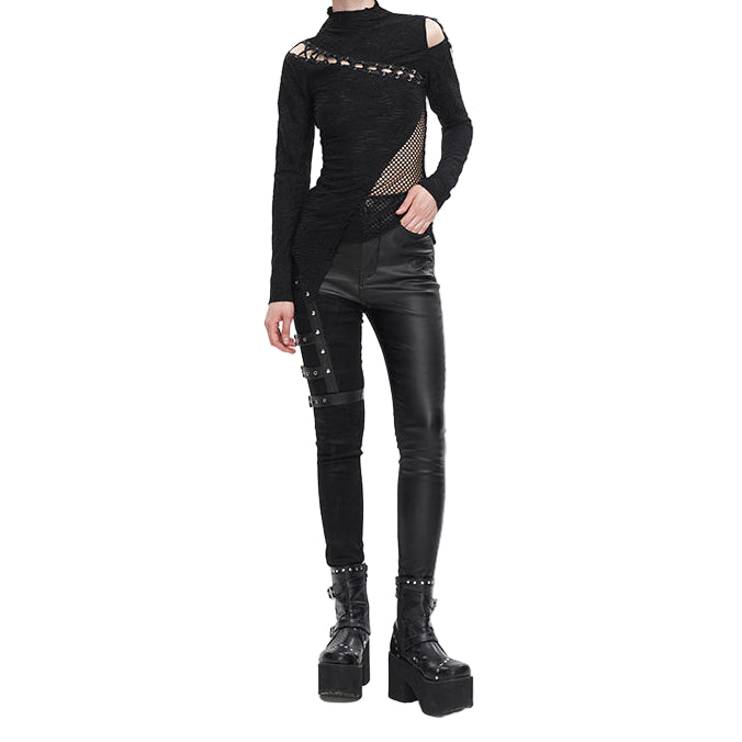 Grimsley Gothic Faux Leather Pants by Devil Fashion