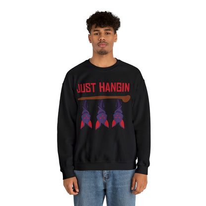 Just Hangin' Bats Crewneck Sweatshirt Top by The Dark Side of Fashion