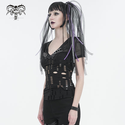 Technical Error Gothic Top by Devil Fashion