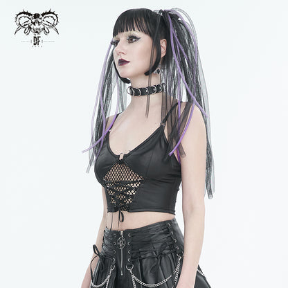 Hot Ghoul Gothic Crop Top by Devil Fashion