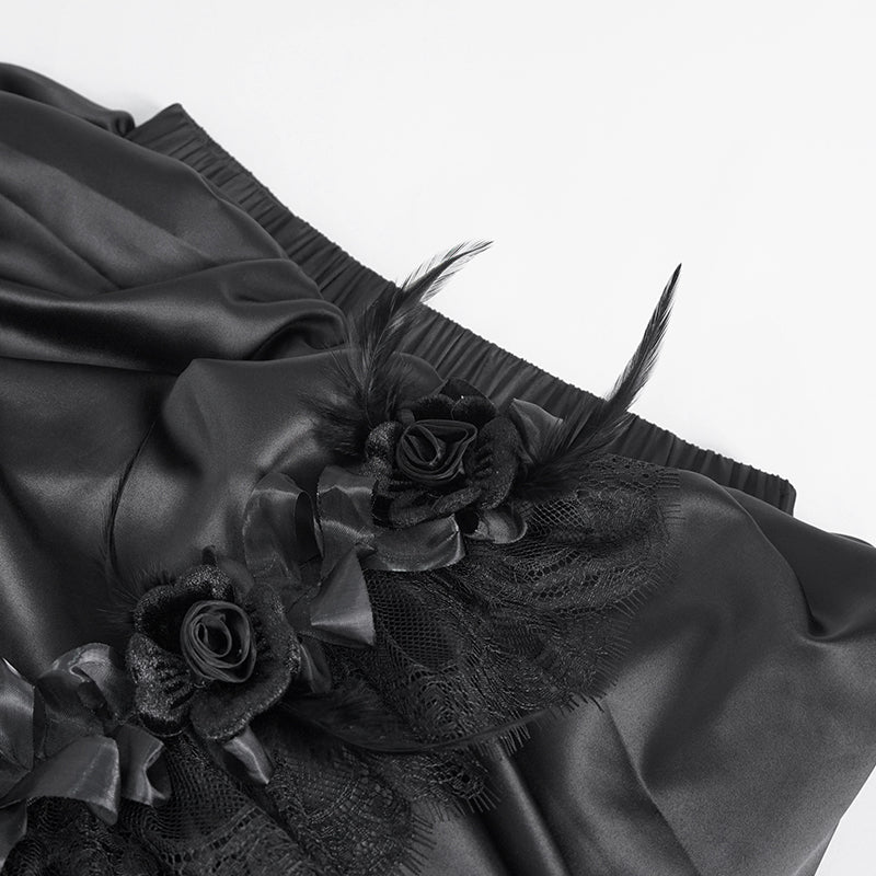 Roseanne Gothic Mesh Tail Skirt by Eva Lady