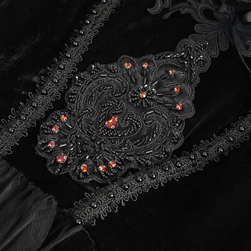 Gwendoly Black Gothic Dress by Eva Lady