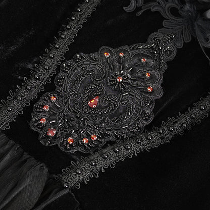 Gwendoly Black Gothic Dress by Eva Lady