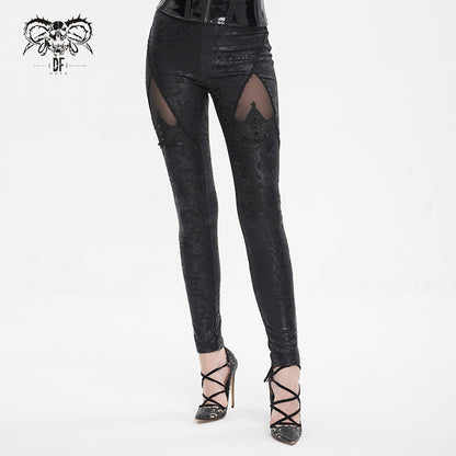 Anastasia Gothic Beaded Leggings by Devil Fashion