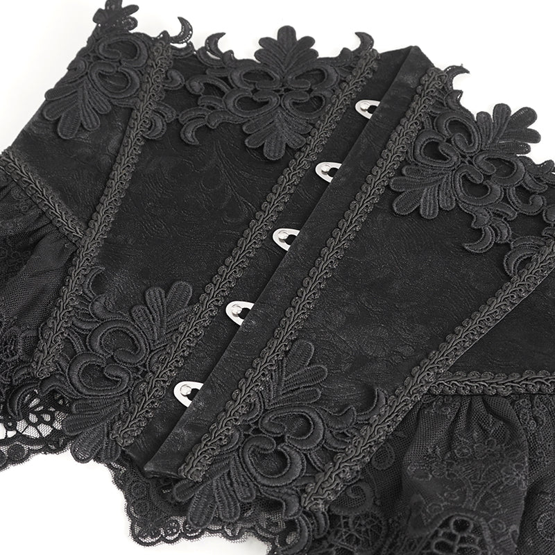 Brynne Gothic Lace Corset by Devil Fashion