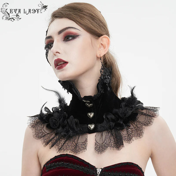 Bleeding Hearts Gothic Collar Choker by Eva Lady