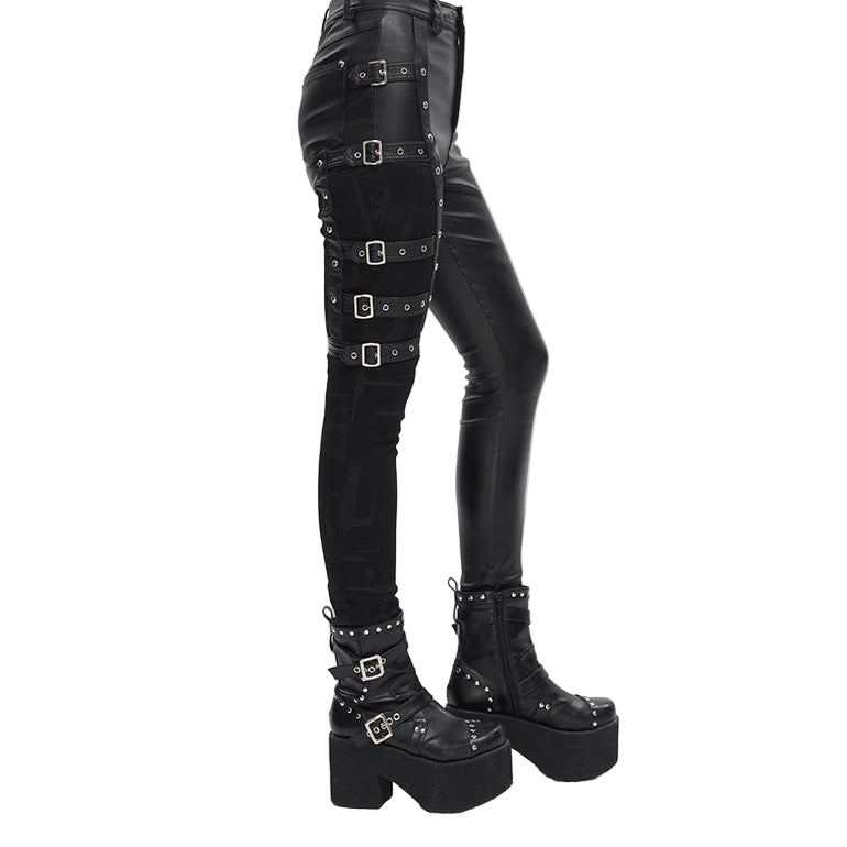 Grimsley Gothic Faux Leather Pants by Devil Fashion