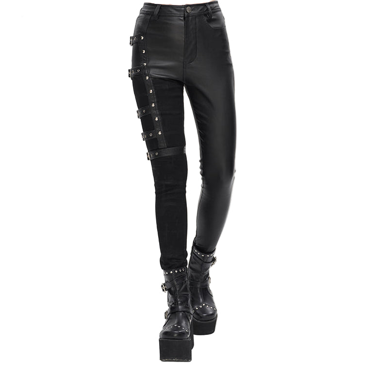 Grimsley Gothic Faux Leather Pants by Devil Fashion