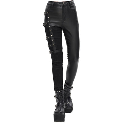 Grimsley Gothic Faux Leather Pants by Devil Fashion
