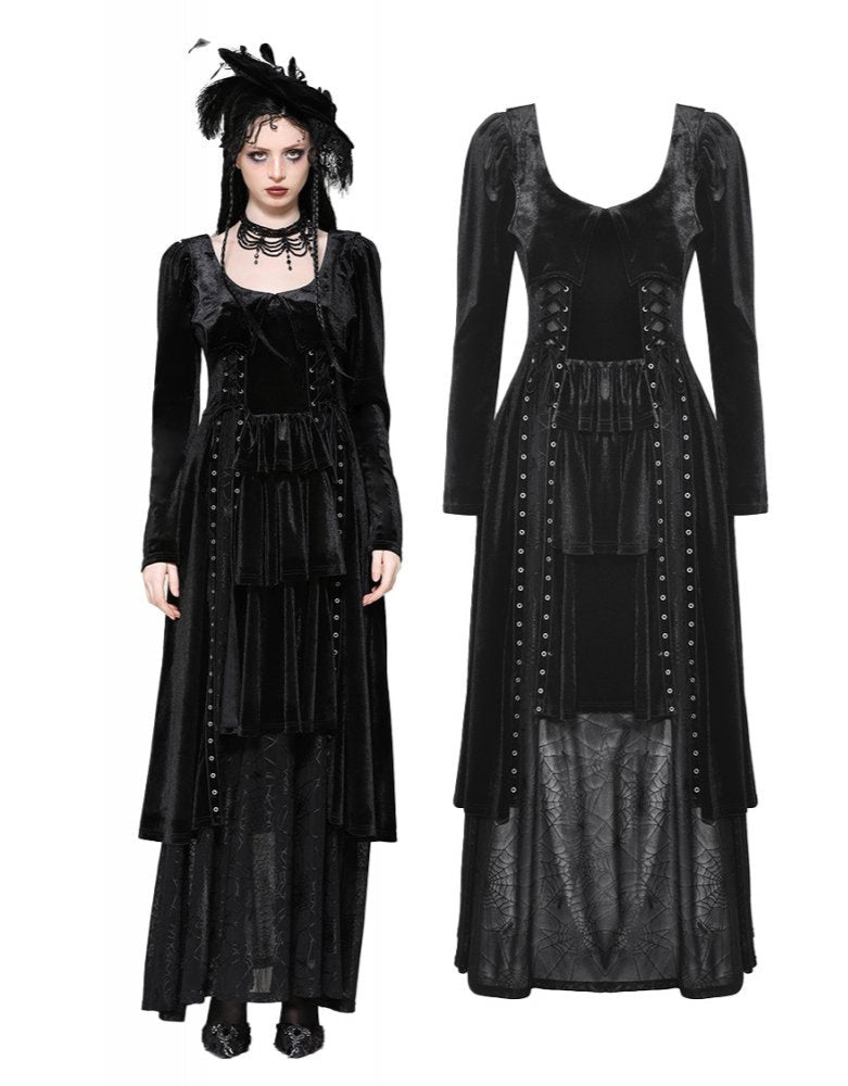 Lorelei Gothic Spiderweb Dress by Dark In Love