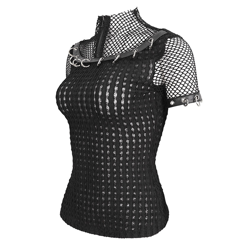 Hypnosis Gothic Mesh Top by Devil Fashion