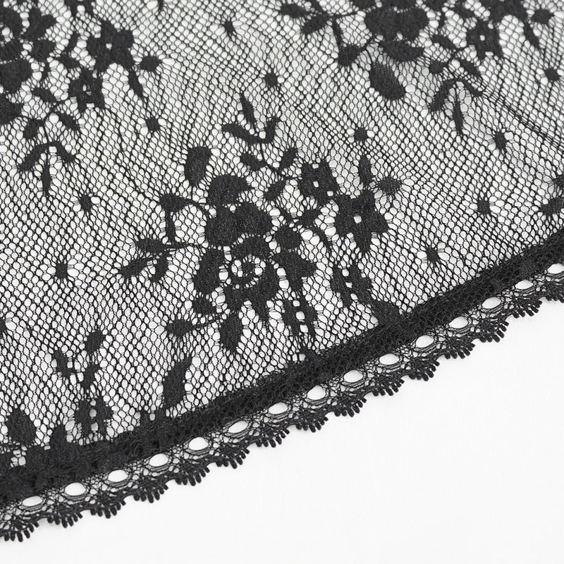 Queen Gothic Feather Lace Shawl Top by Eva Lady