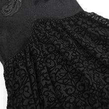 Audrina Gothic Velvet Mesh Bell Bottom Pants by Eva Lady