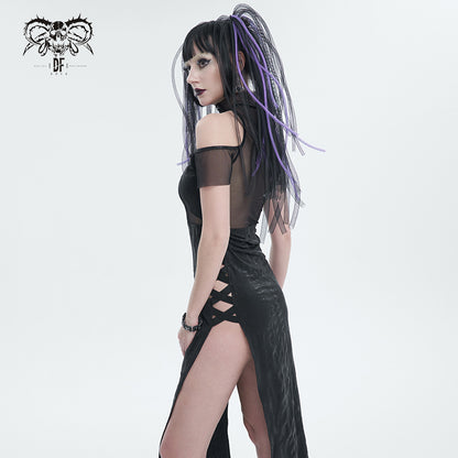 Obsidian Slit Dress by Devil Fashion