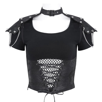 Tamara Gothic Armor Top by Devil Fashion