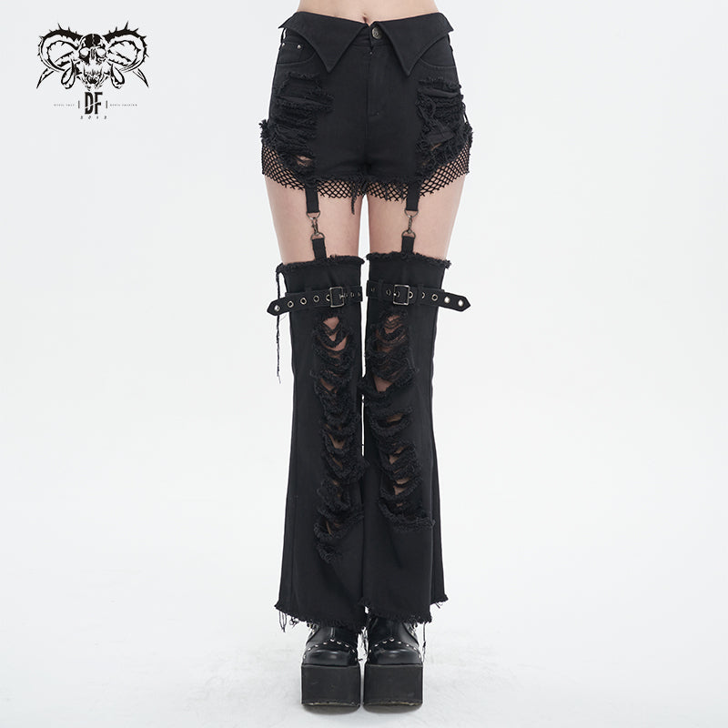 Lenore Detachable Leg Pants by Devil Fashion