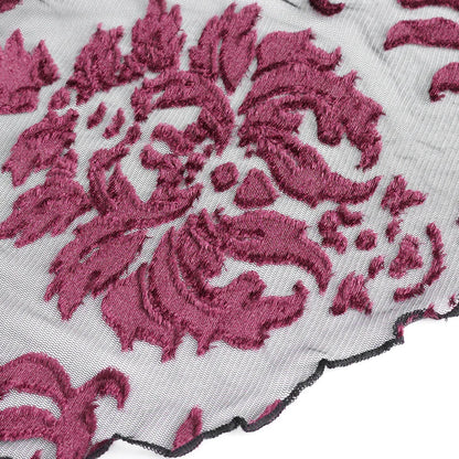 Everly Gothic Red Lace Bell Sleeve Velvet Top by Eva Lady